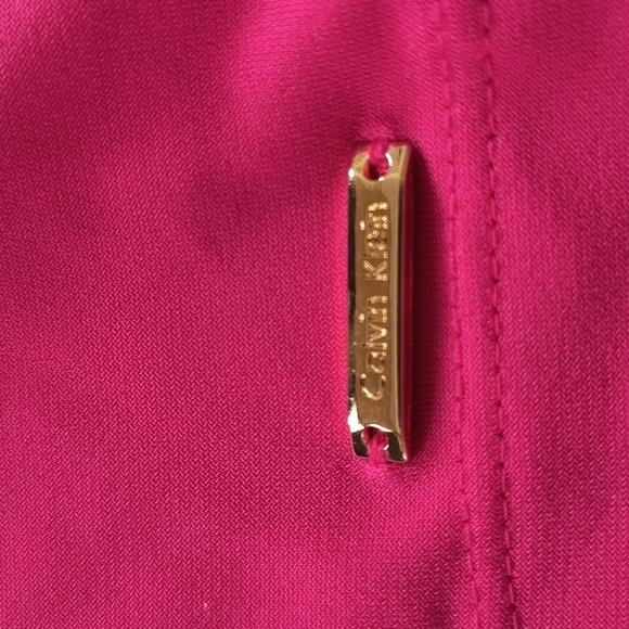 Calvin Klein Short Sleeve Textured Top/Blouse Size XL - Picture 6 of 8